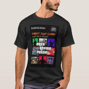 Camiseta Jogo do rap de Pinoy (preto)