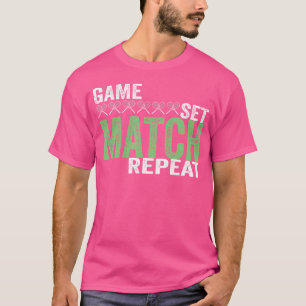 Camiseta Jogo do Tênis legal Corresponder Repetir Esportes
