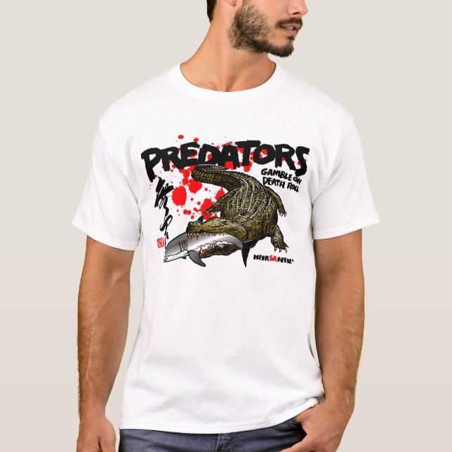 Camiseta Jogo dos predadores no rolo da morte (Frente)