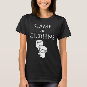 Camiseta Jogo Engraçado De Crohns Awarness Crons Disease Sy