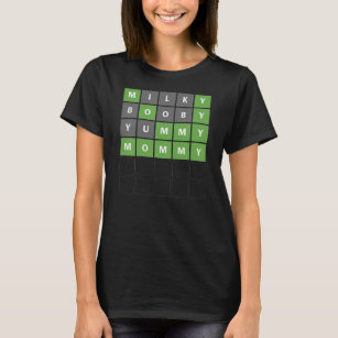Camiseta Jogo Engraçado de Dia de as mães de Palavras Engra