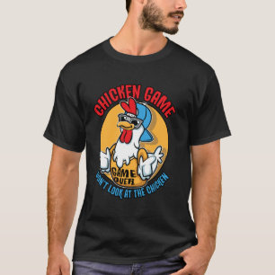 Camiseta Jogo Engraçado de Frango Amante de Frango Criador 