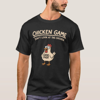 Camiseta Jogo Engraçado de Frango Não Olhe para o Frango pa