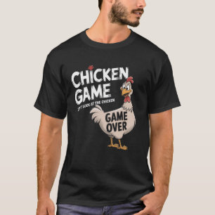 Camiseta Jogo Engraçado de Frango Não Olhe para o Humor do 
