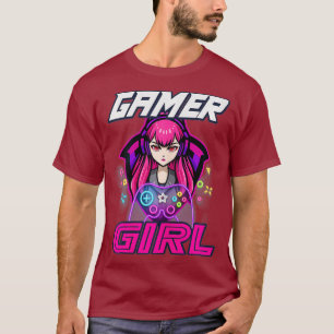 Camiseta Jogo Engraçado Gamer Jogo Mulheres Jogando no Lov