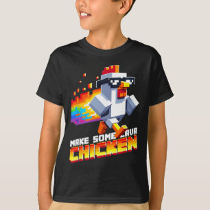 Camiseta Jogo Engraçado Humor Meme Faça Algum Pixel Art de 