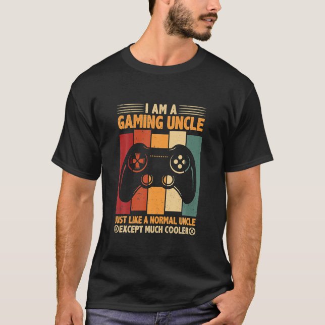 Camiseta Jogo Engraçado Tio Gift Jogo Jogador De Vídeo Para (Frente)