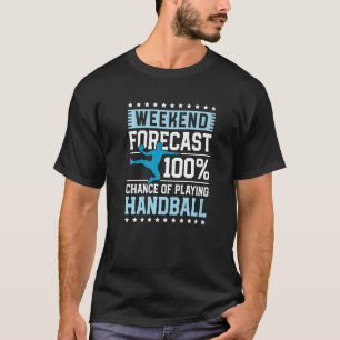 Camiseta Jogo Esportivo do Jogador de Andebol de Previsão d