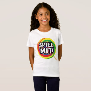 Camiseta Jogo eu eu logótipo alpargata rapariga