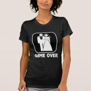 Camiseta Jogo feliz do casamento sobre o T