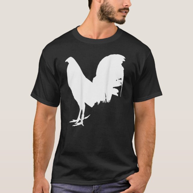 Camiseta Jogo Fowl Galegos Galinha Galinha Gamefowl (Frente)