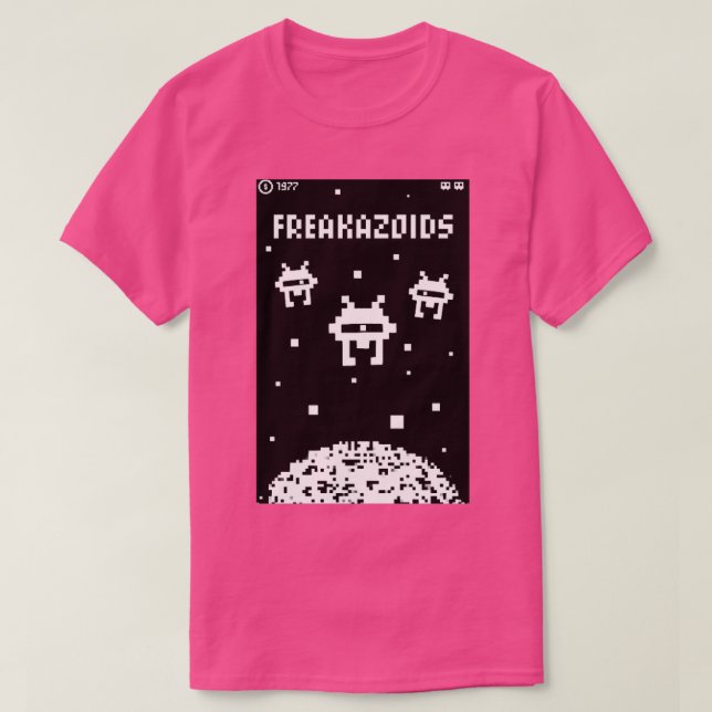 Camiseta jogo FREAKAZOIDS (Frente do Design)