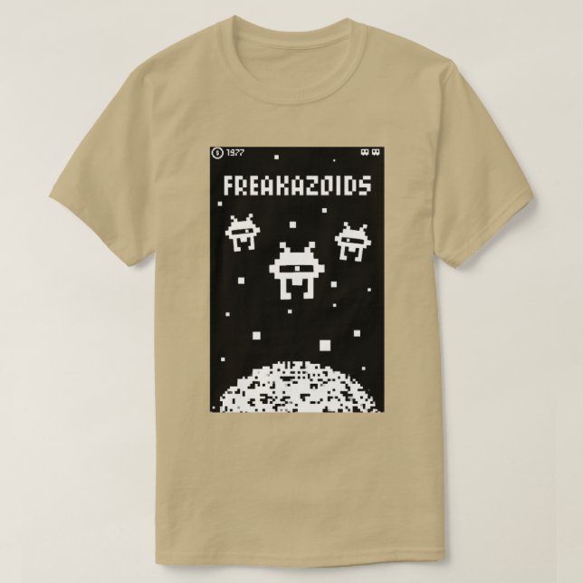 Camiseta jogo FREAKAZOIDS (Frente do Design)