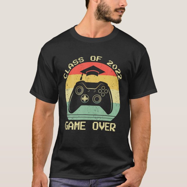 Camiseta Jogo Gamer De Vídeo De Mais velho 2022 Sobre Gradu (Frente)
