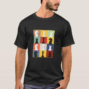 Camiseta Jogo Humor do Jogo de Teto do Xadrez do Conselho