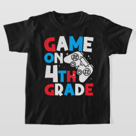Camiseta Jogo Iniciado 4ª Série Mãe do Garoto do Aniversári