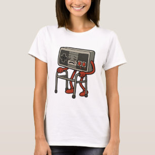 Camiseta Jogo Jogador Antigo Engraçado Jogos Retro 80s 90s