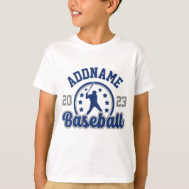 Camiseta Jogo Jogador da Equipe Baseball de NOME Personaliz
