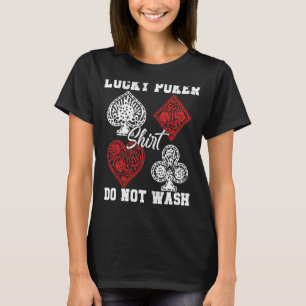 Camiseta Jogo Jogador de Cartões de Lucky Jogo Casino Jogo