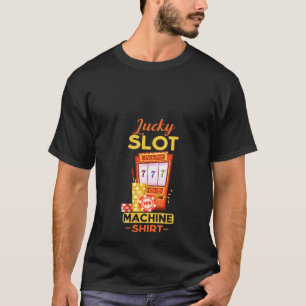 Camiseta Jogo Legal de cassino para máquinas sortudas