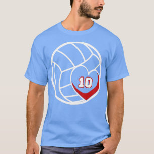 Camiseta Jogo Mãe do Jogador de Voleibol Jersey Número 10