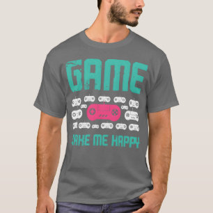 Camiseta Jogo me faz feliz retrô
