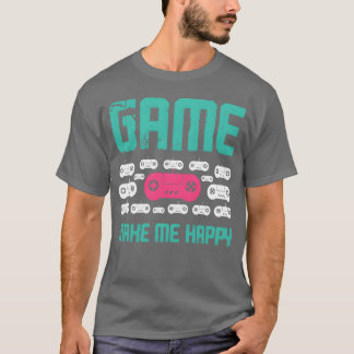 Camiseta Jogo me faz feliz retrô