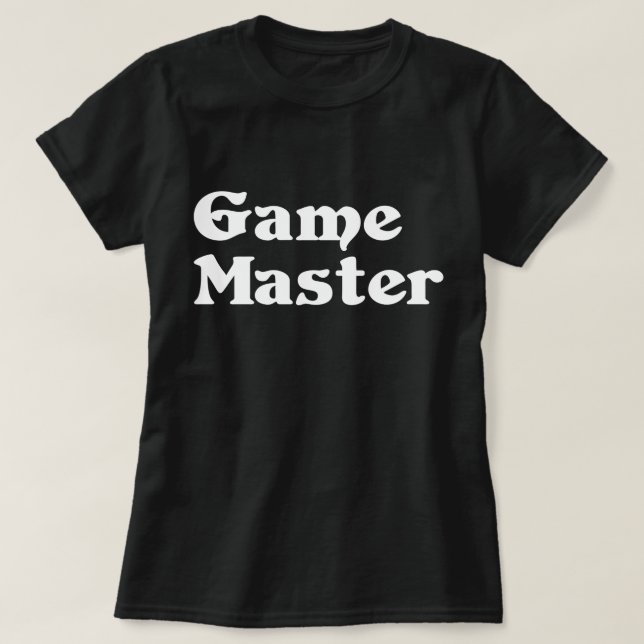 Camiseta Jogo mestre (Frente do Design)