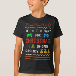 Camiseta Jogo Moeda de Jogo Vídeo Feriado Y Adulto