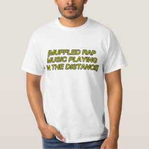 Camiseta jogo muffled do música rap