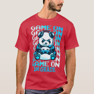 Camiseta Jogo Na Série 1rua De Volta Ao Urso De Panda Engra