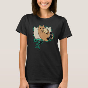 Camiseta Jogo Nerdy Gamer Cat Comendo Tacos Pausa
