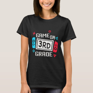Camiseta Jogo No 3º Ano Da Equipe De Crianças Legal Em Terc