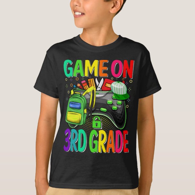 Camiseta Jogo No 3º Ano De Volta À Escola (Frente)