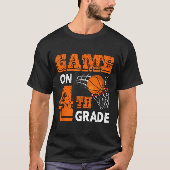 Camiseta Jogo No 4º Ano De Basquete De Volta Ao Gi De Diver (Frente)