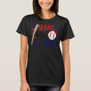 Camiseta Jogo No 4º Ano De Beisebol Boys No Primeiro Dia Da