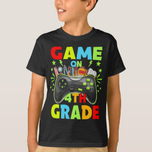 Camiseta Jogo no 4º nível desbloqueado de volta à escola