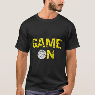Camiseta Jogo No Basquete; Blue Black Yellow Dourada Team C