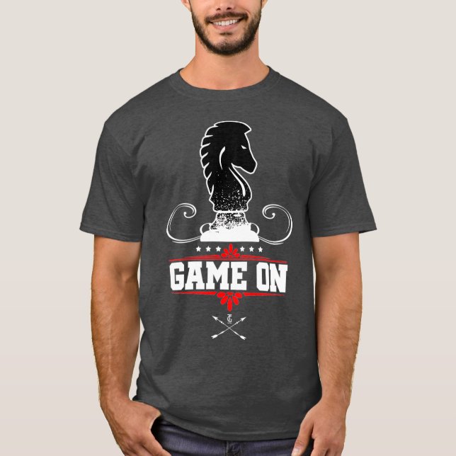 Camiseta Jogo No Checker Game Knight Piece Legal Chess (Frente)