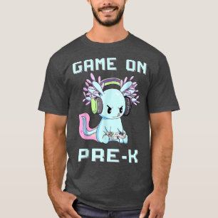 Camiseta Jogo No Jogador De Vídeo Da Pré-K Aolotl De Volta
