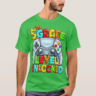 Camiseta Jogo No Nível 5 Desbloqueado De Volta À Escola B