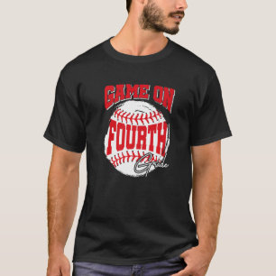 Camiseta Jogo No Quarto Ano De Baseball De Volta À Escola