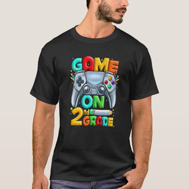 Camiseta Jogo No segundo De Volta Ao Nível U De segundo Esc (Frente)