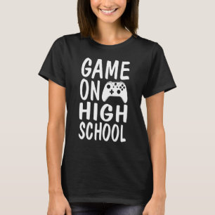 Camiseta Jogo no Segundo grau Voltar à Escola VídeoGames