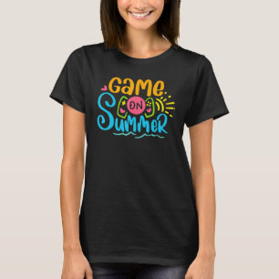Camiseta Jogo No Verão Carregado No Último Dia Da Escola Ve