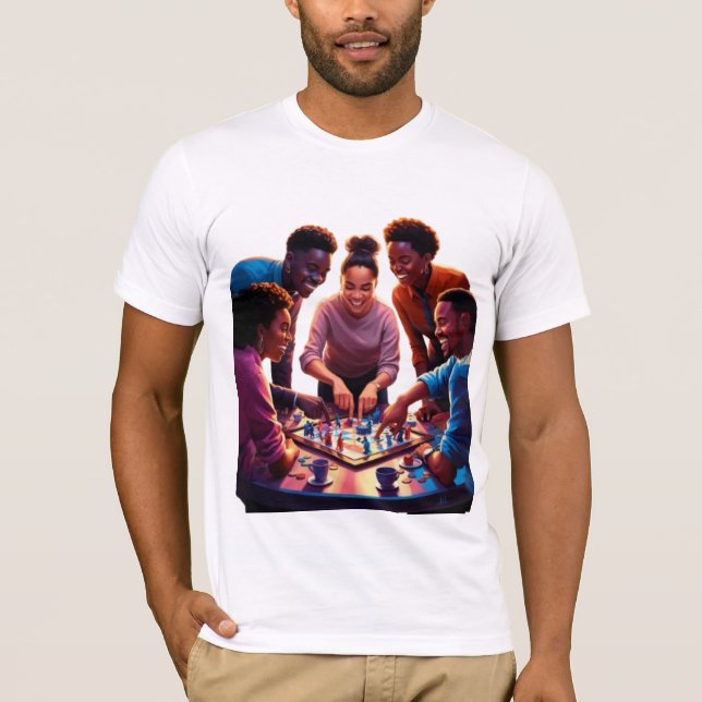 Camiseta Jogo Noite Delícia: Amizade e Divertimento Enrelaç (Frente)