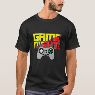 Camiseta Jogo Noite Vídeo Jogador Diversão Controladora Men