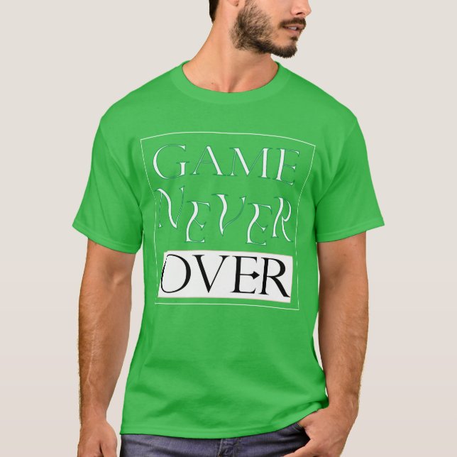 Camiseta Jogo Nunca Acaba vintage (Frente)