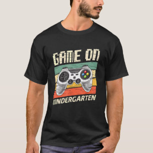 Camiseta Jogo On Jardim de Infância Retro Vintage Gamer Vol