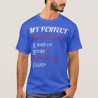 Camiseta Jogo Perfeito Aniversário De 24 Anos